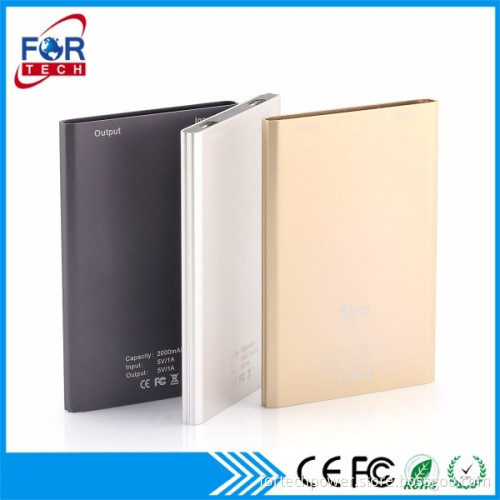 2017 Innovative Product Ideas Tablet 2000mAh Power Bank with USB New Items Gift USB Portable Charger